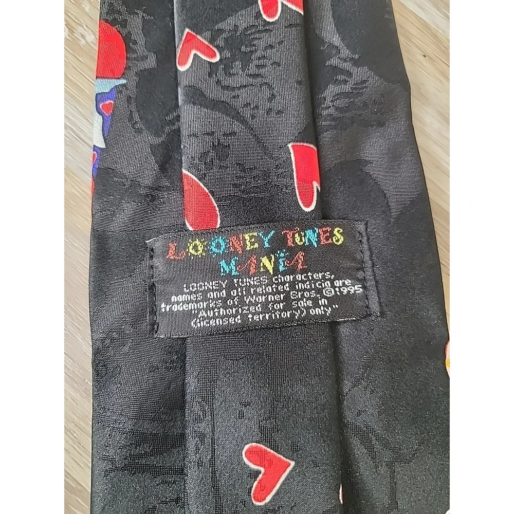 2‎ VTG 90's Warner Bros Looney Tunes Ties Bugs Bunny Tasmanian Devil Taz Martian